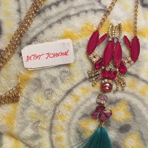 Betsey Johnson festival lobster pendant necklace